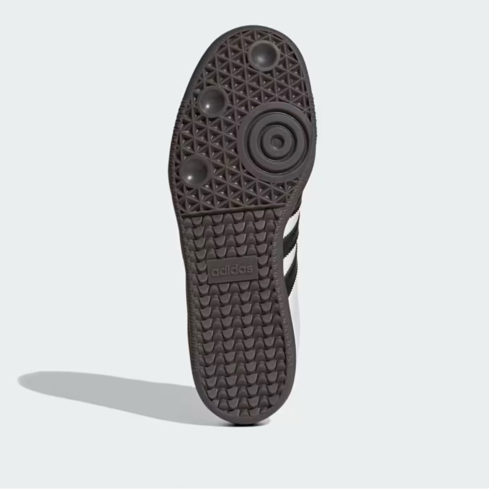 Adidas White and Black Samba Retro Sneakers - Picture 5 of 6